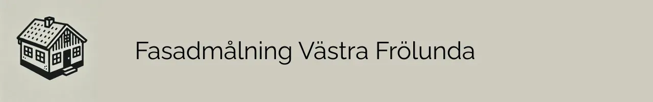 Fasadmålning Västra Frölunda